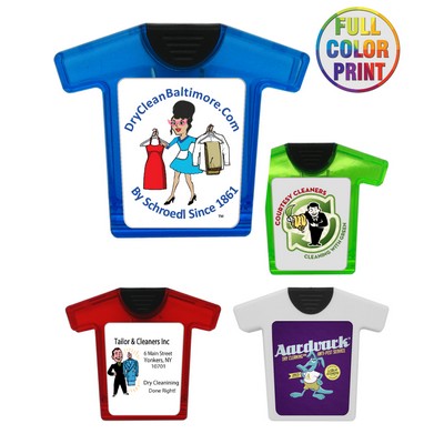 Union Printed - T-Shirt Shaped Magnet Clip with Full Color Dome Print