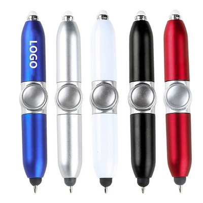 Fidget Spinner Ballpoint Pen with LED Light