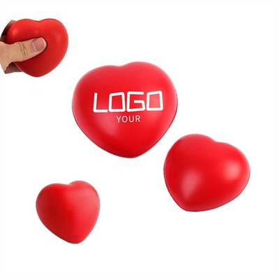 Pu Heart Shaped Reliever Stress Ball