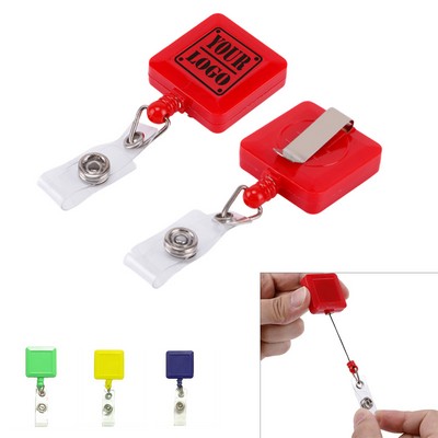 Square Badge Reel
