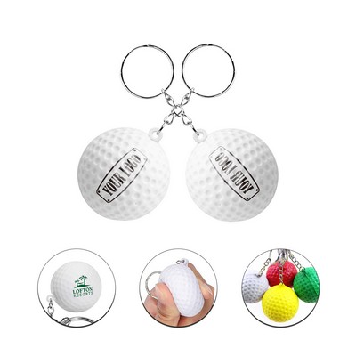 Golf Stress Ball Keychains