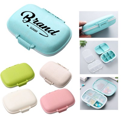 Sealed 6 Compartment Pill Box